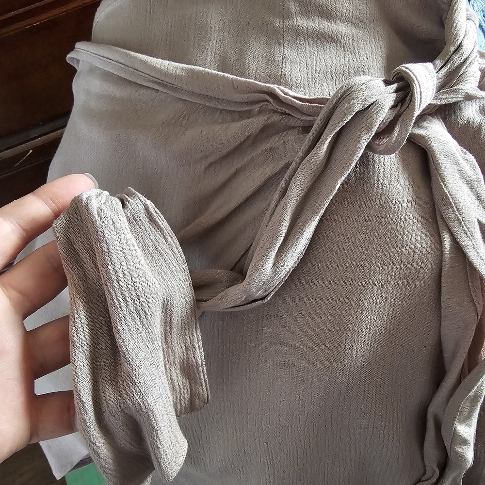 JustFab Wrap Tie Skirt Sz L - Picture 7 of 9